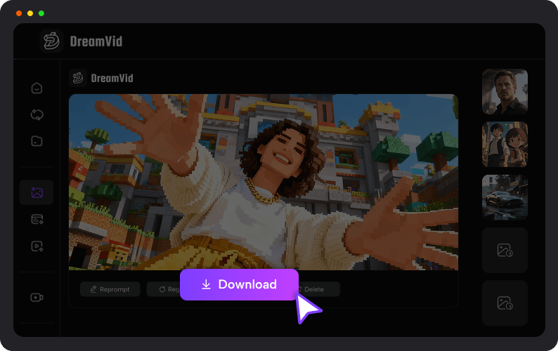 generate your video and download