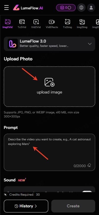 custom prompt to make characters dance