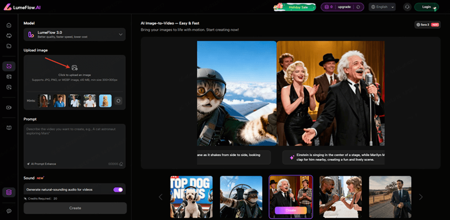 upload original or swapped photo