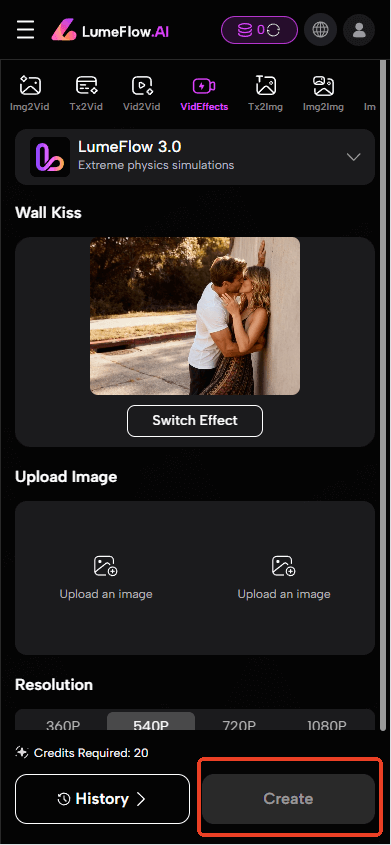 generate and download ai kissing video
