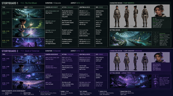 gpt image 2 storyboard biodome scene