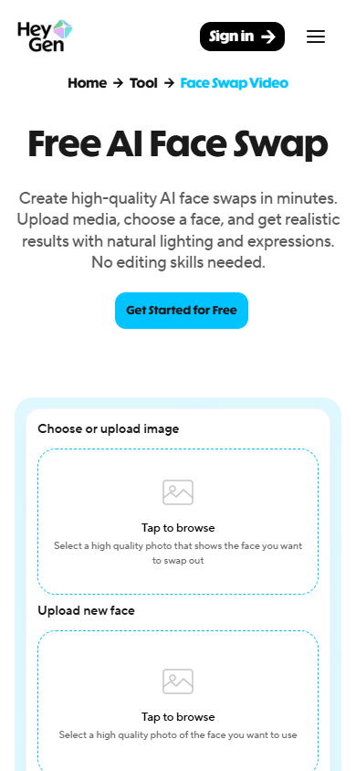 heygen video and photo swaps