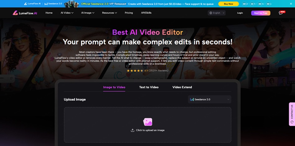 lumeflow ai video generation and editing