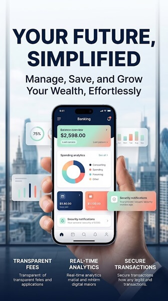 nano banana 2 fintech ui poster result