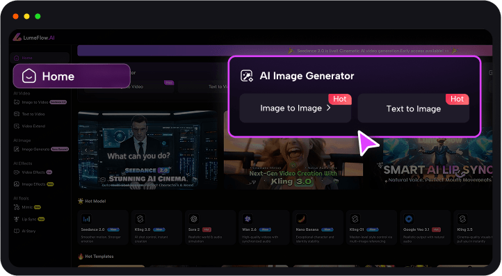 choose how you want to generate your image