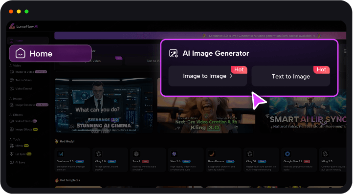 choose how you want to generate your image