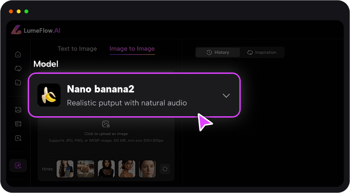 choose nano banana 2 model