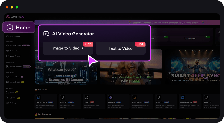 choose image to video generator