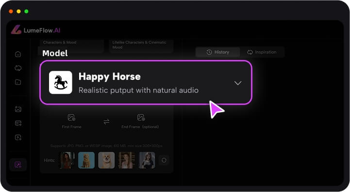 choose happy horse model