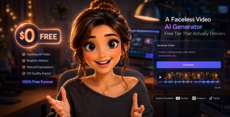 faceless video ai generator free