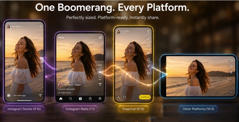 how to make a boomerang video on snapchat