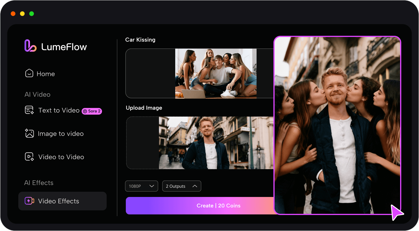 Upload Pictures & Get Video