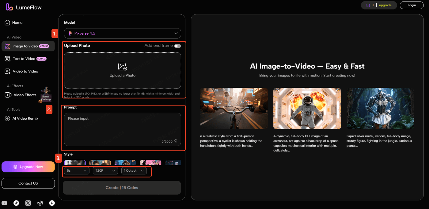 basic steps of image to video