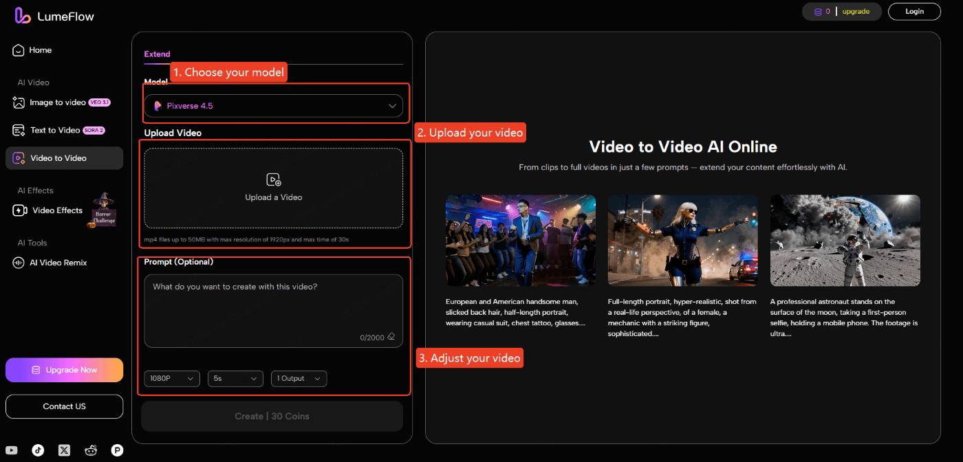 basic steps of video to video