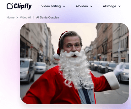 clipfly ai santa