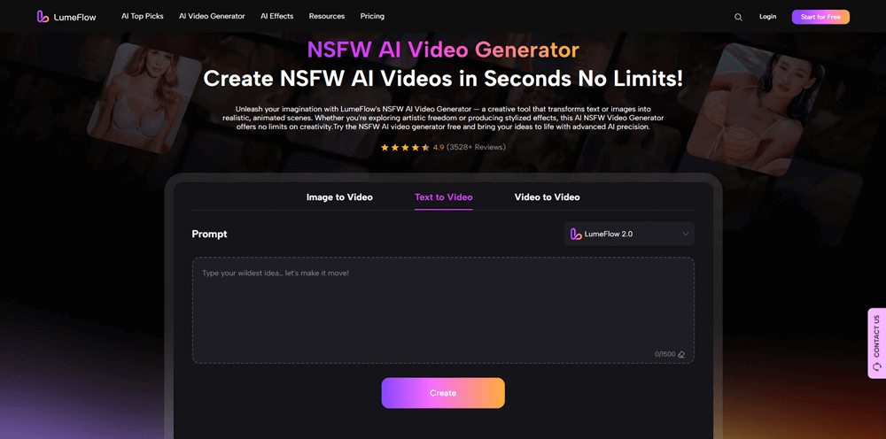 create ai girlfriend video with nsfw generator