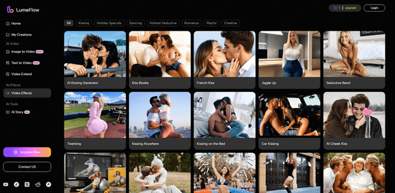 explore ai sexy video effects