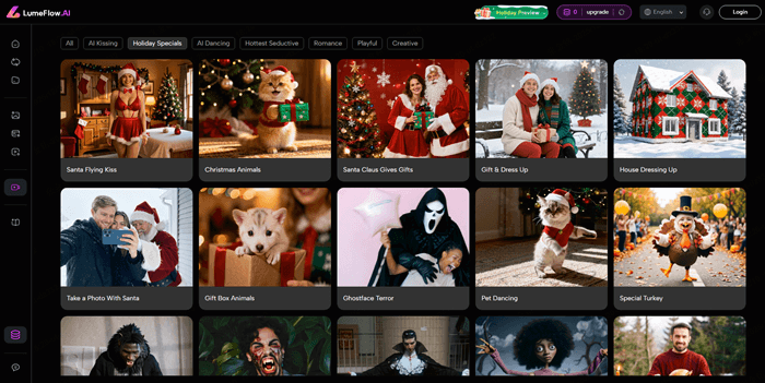 explore lumeflow ai video effects