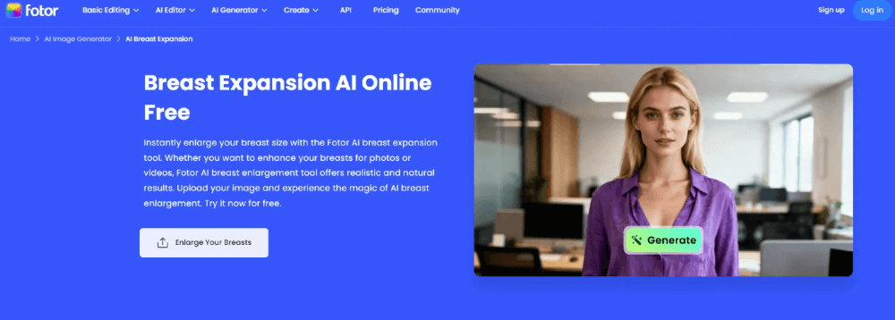 fotor ai breast expansion