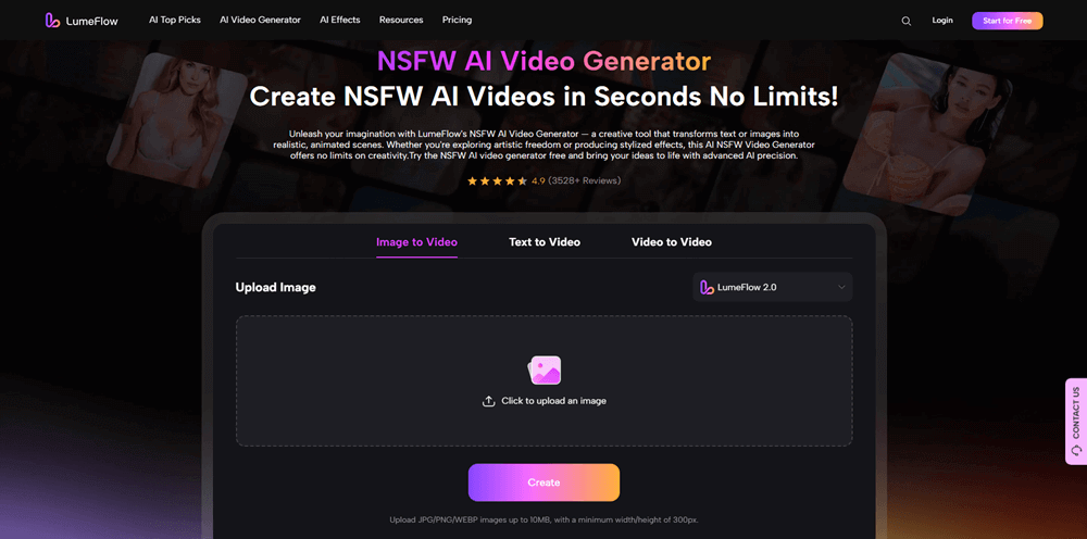 free nsfw ai girlfriend video tool interface