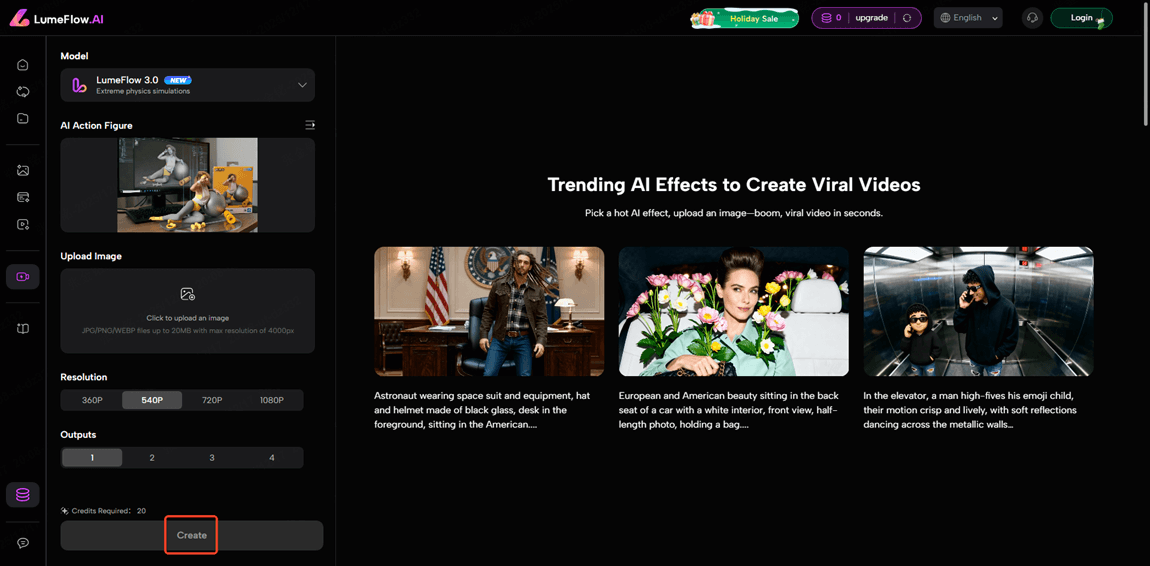 generate and share ai action figure video