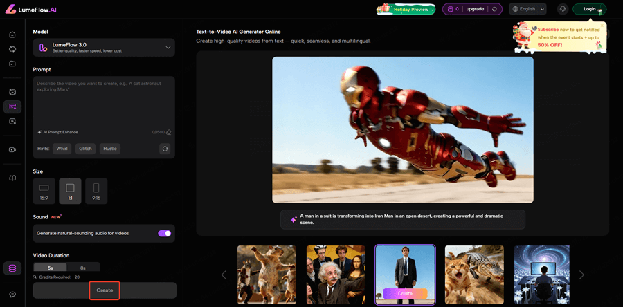 generate christmas clip and refine prompt