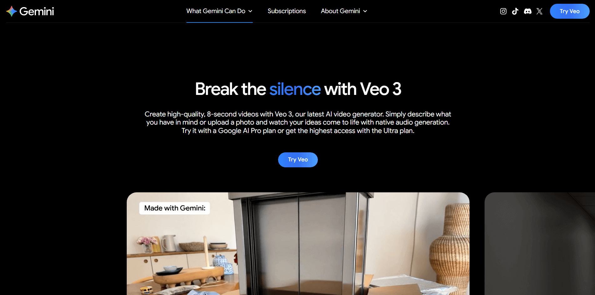google veo3 realistic motion luma ai nerf alternative