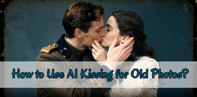 how to use AI kissing for old photos