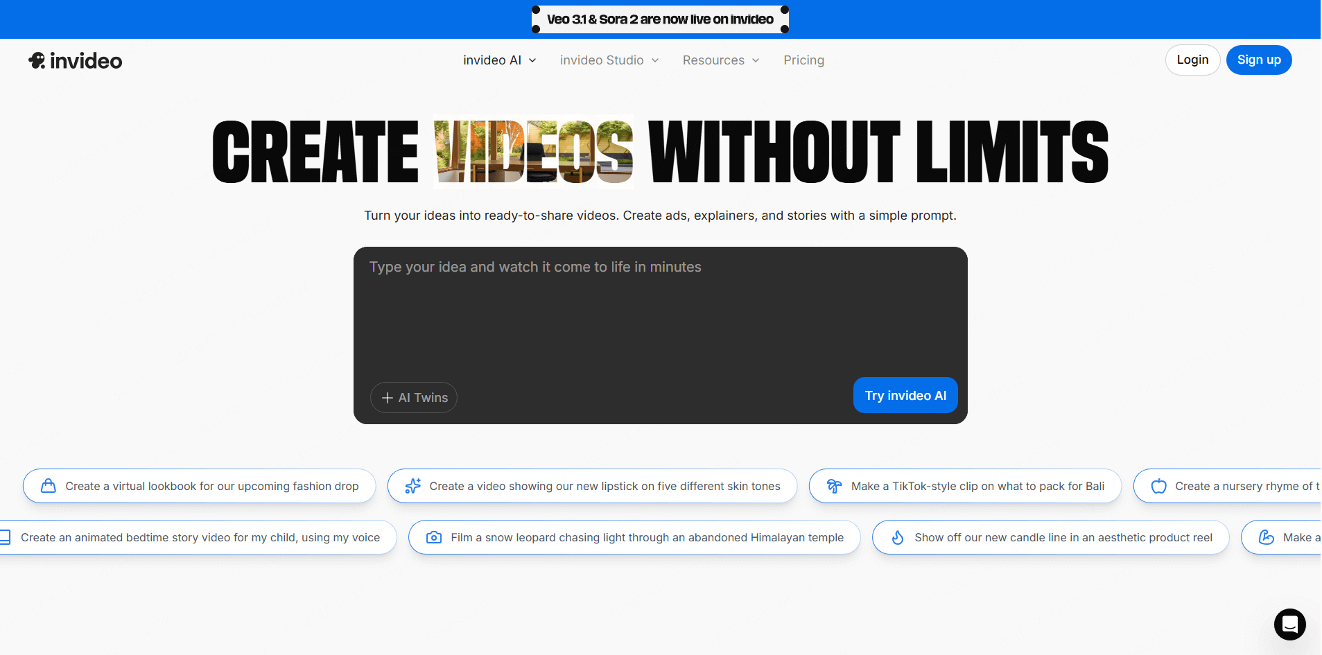 invideo marketing ads social media videos