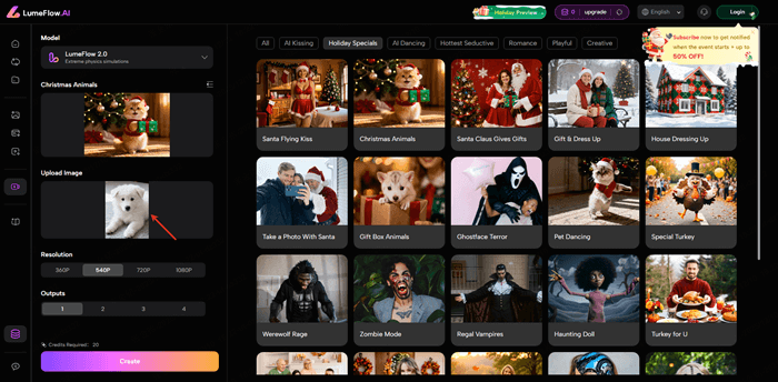 upload image for custom santa