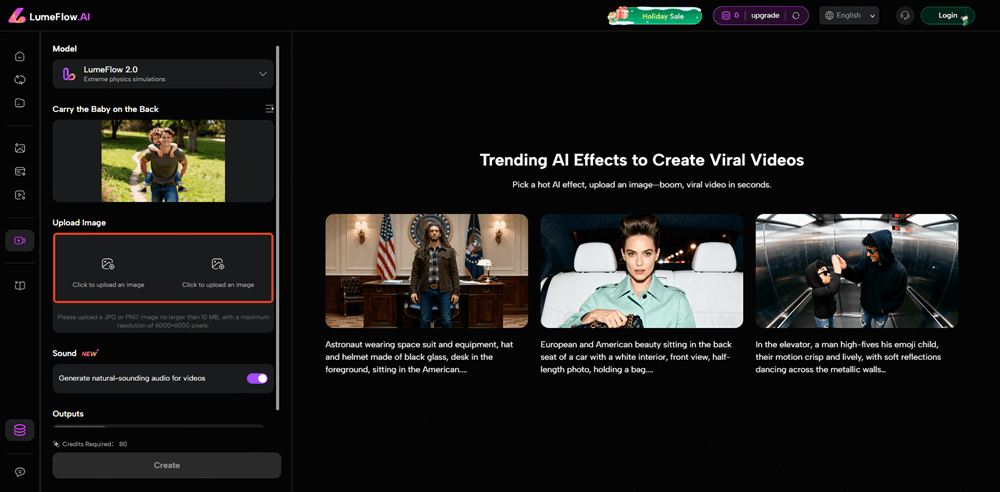 upload photo for ai baby videos