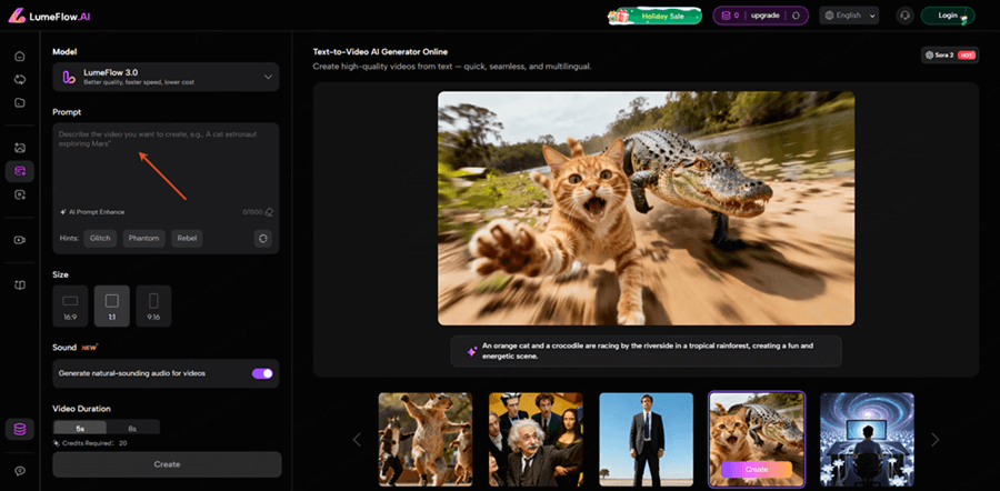 write script for ai baby videos