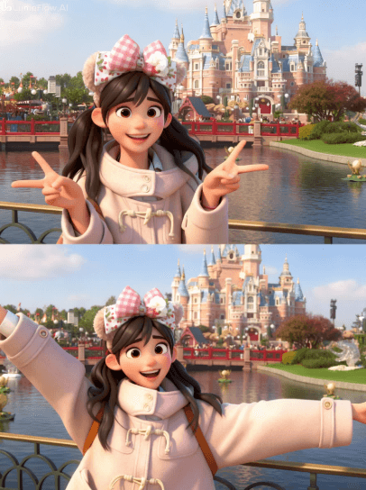 写真をディズニーキャラに