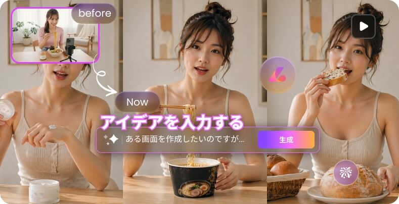 UGC動画生成 顔出し不要