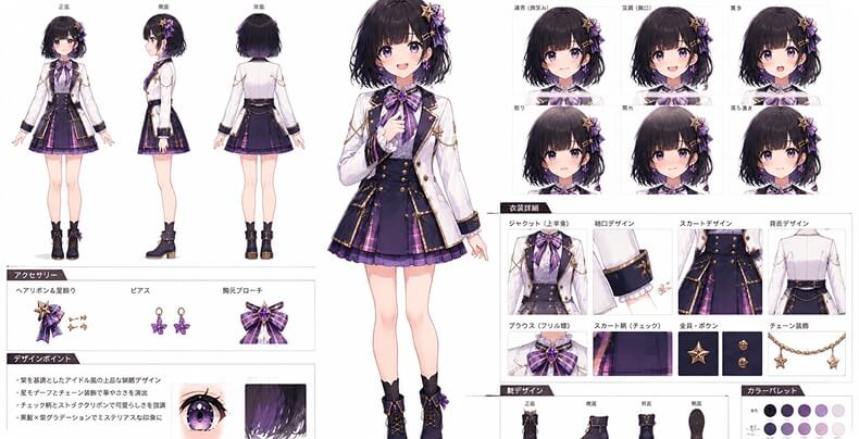 ai VTuber立ち絵生成