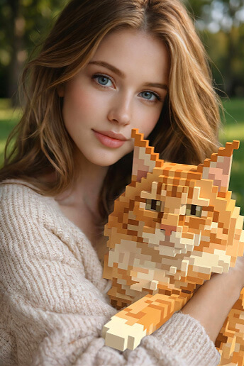 動物のみドット化