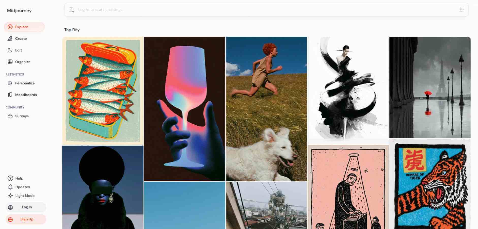 ai画像生成サイト Midjourney
