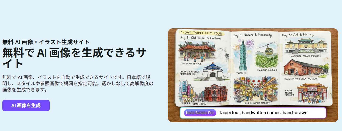 ai画像生成サイト 無料MyEdit
