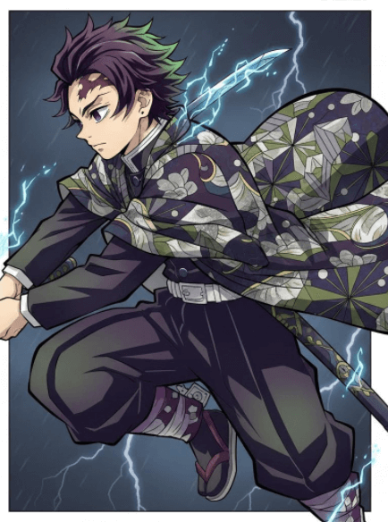 鬼滅の刃 オリキャラ　刀を振りかざす男