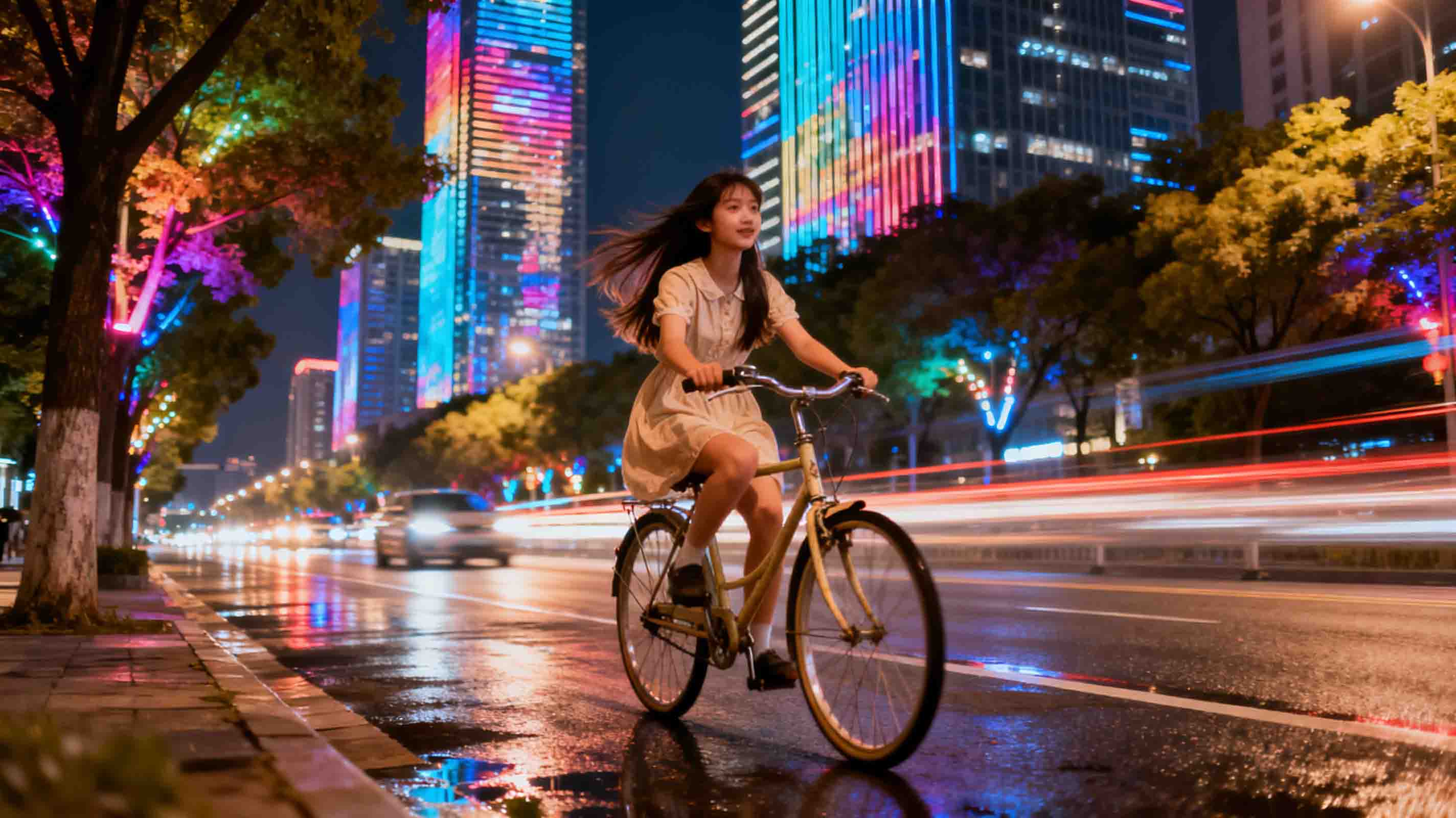 騎車動作 AI 繪圖提示詞