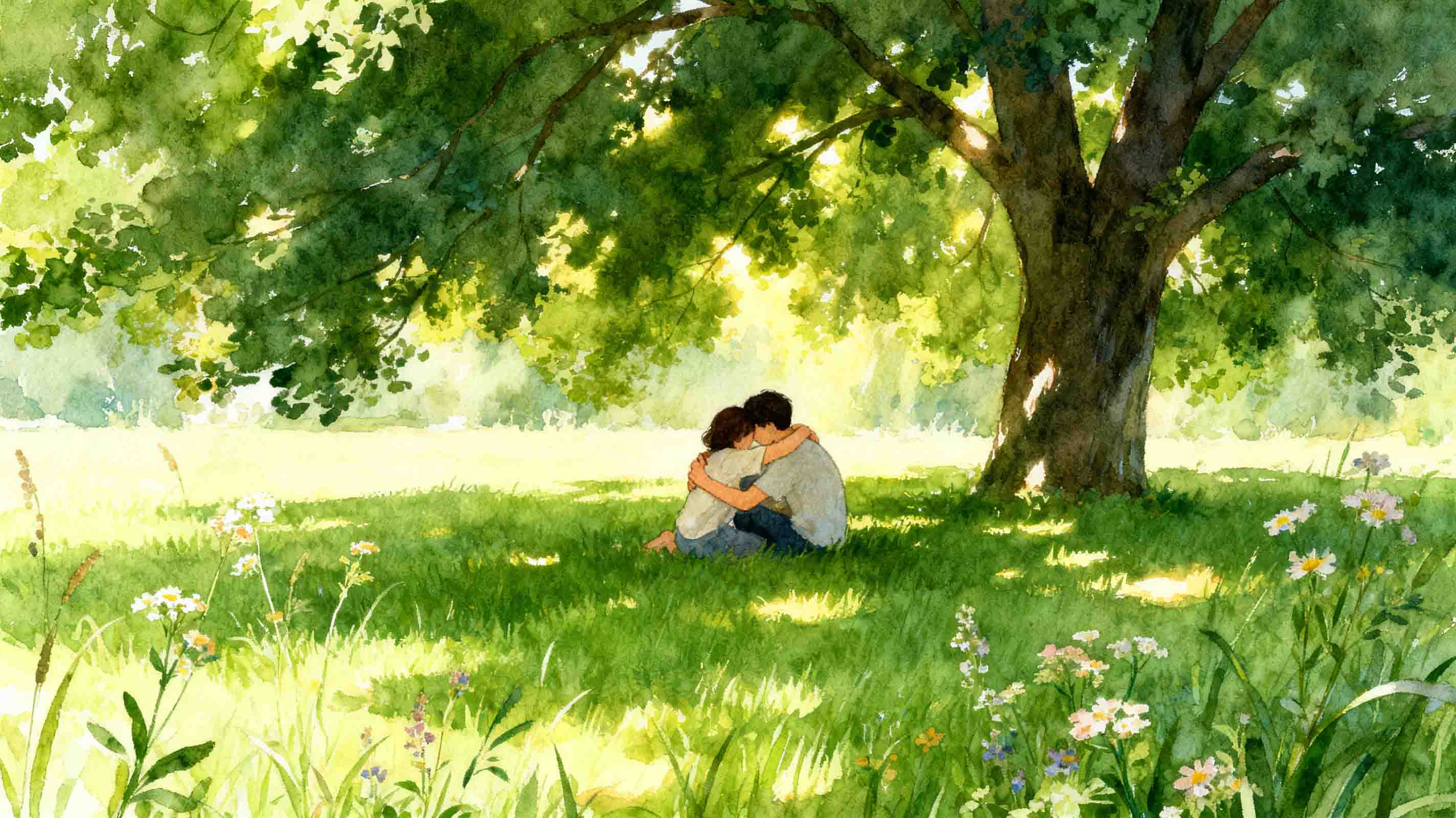 擁抱動作 AI 繪圖提示詞