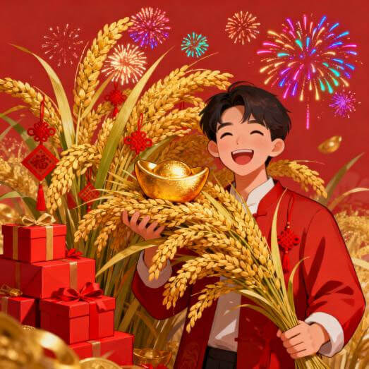 新年賀詞收穫發展吉祥話