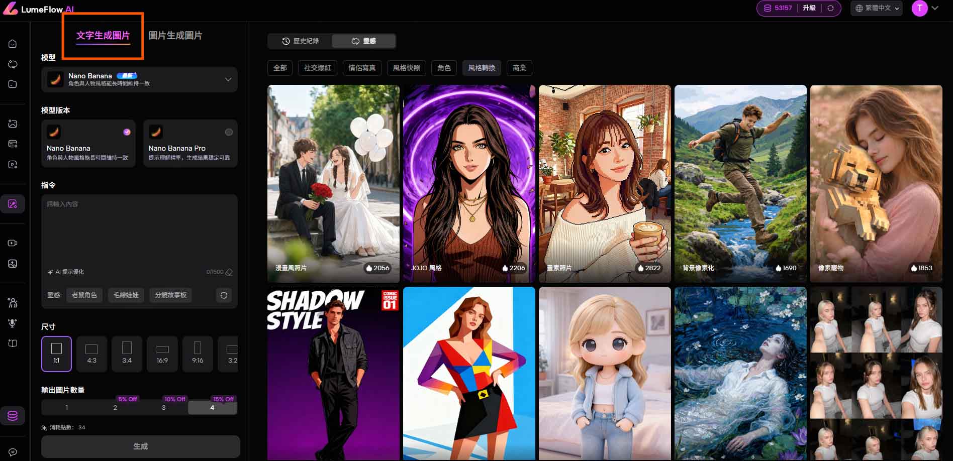 開始生成四格漫畫