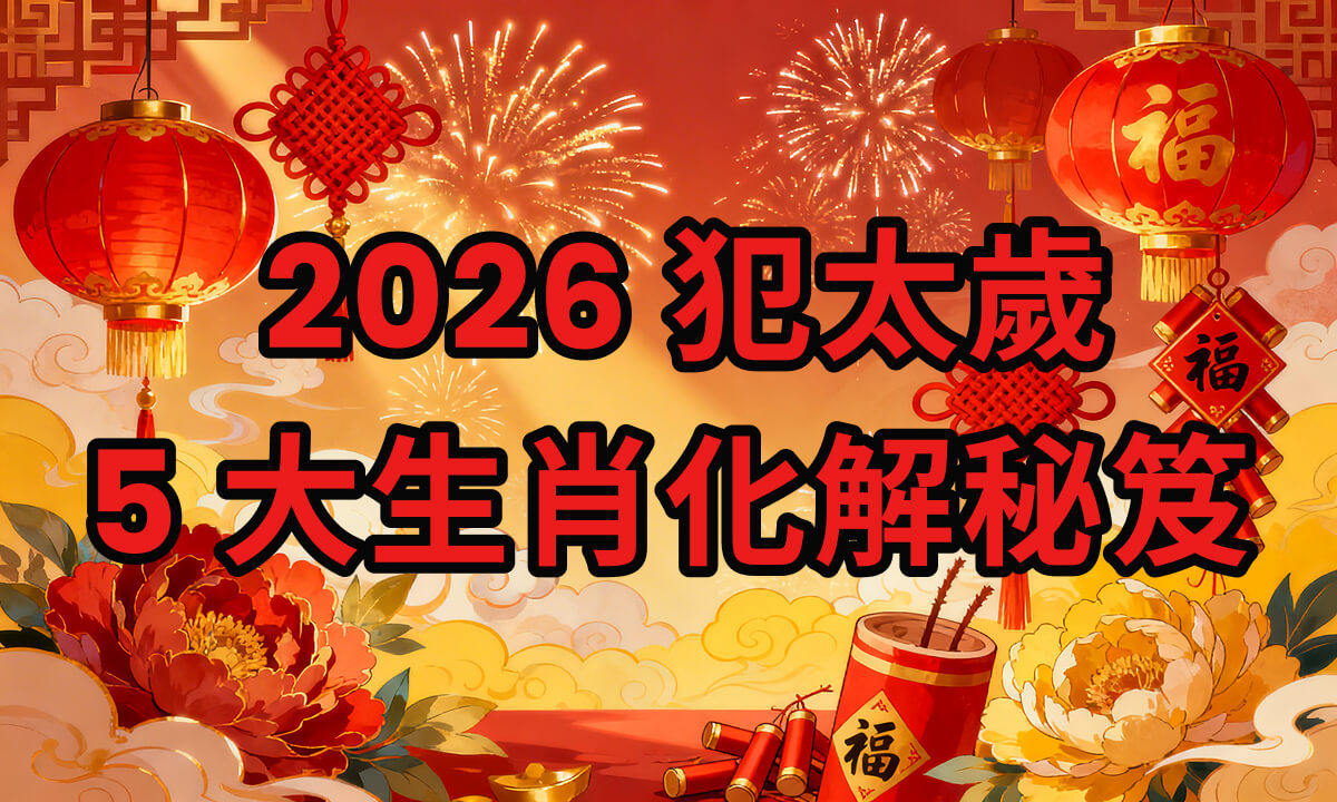 2026 犯太歲生肖
