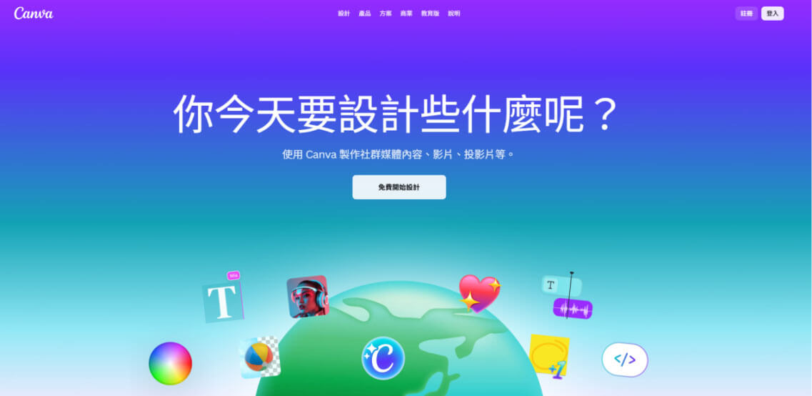AI 绘图網站 Canva