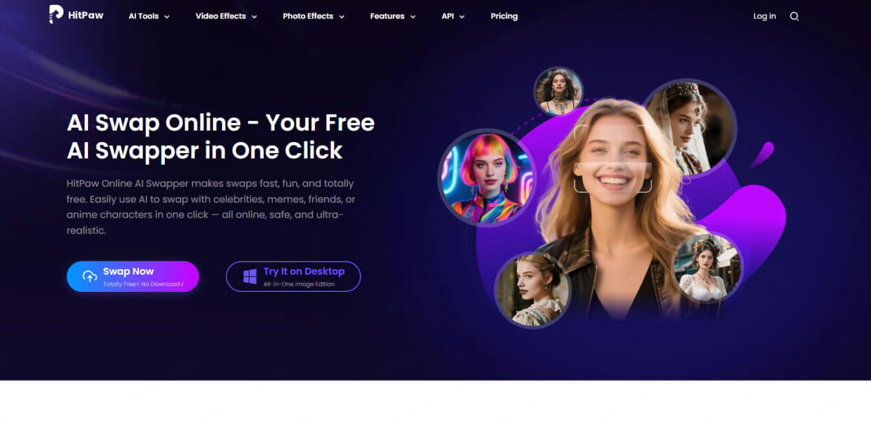 AI 換臉網站 HitPaw