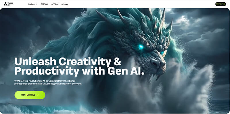 Vivago AI 快速生成 AI 照片動起來免費效果