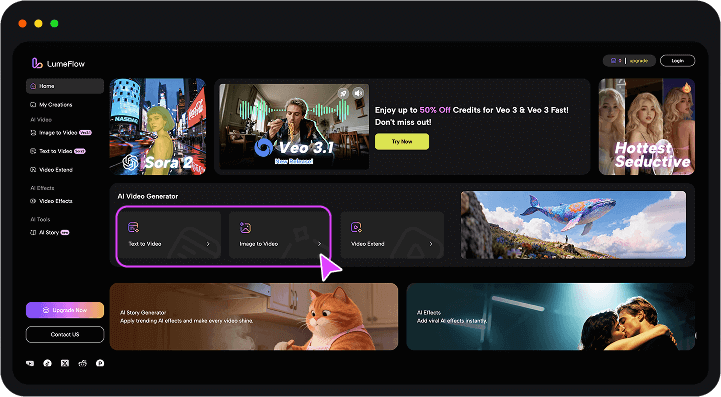 選擇圖片生成影片素材