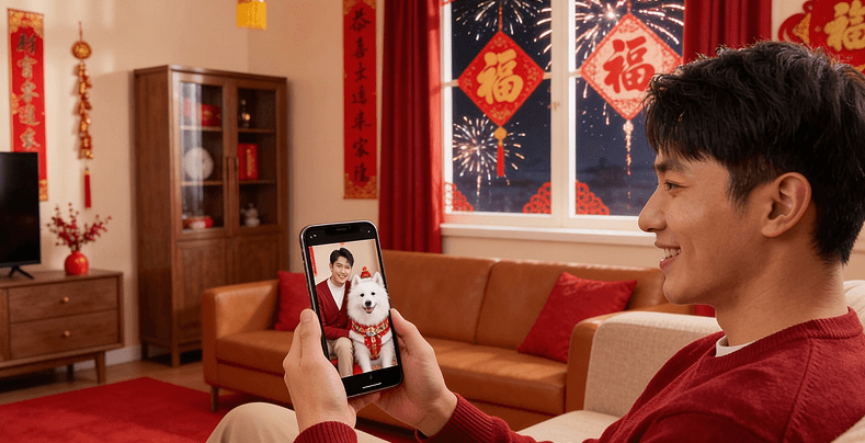 新年快樂圖可愛