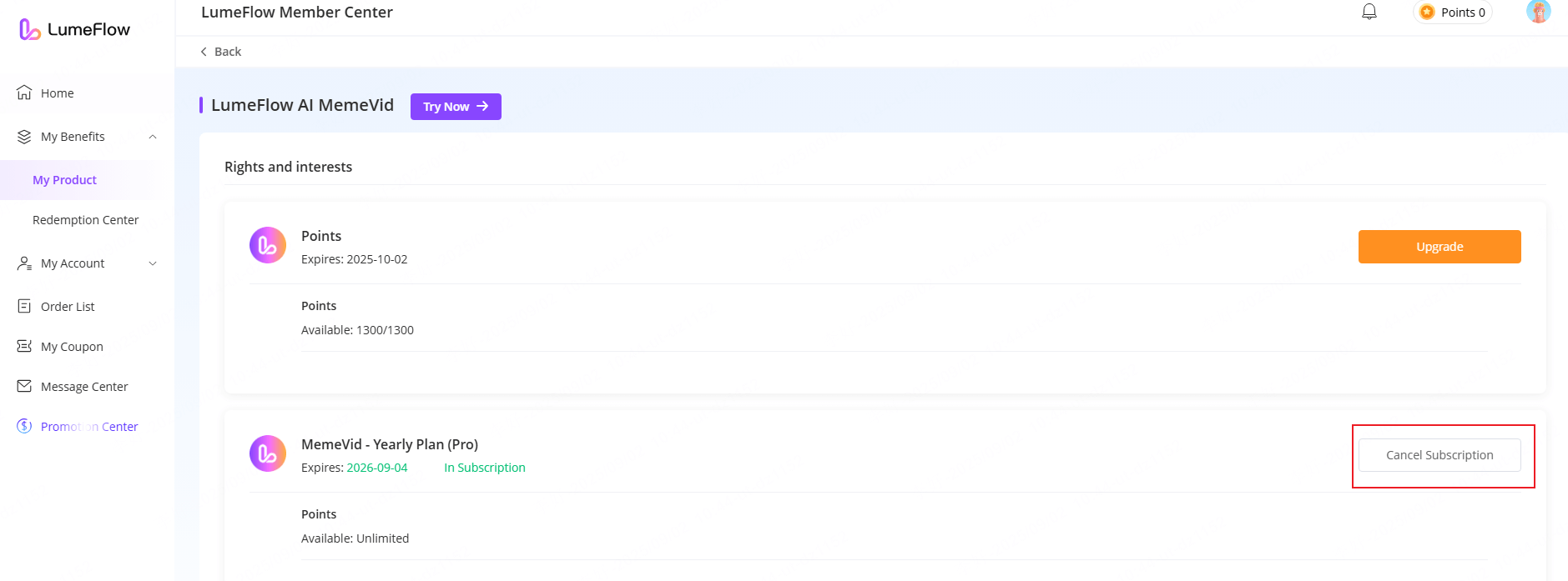 LumeFlow AI 取消訂閱